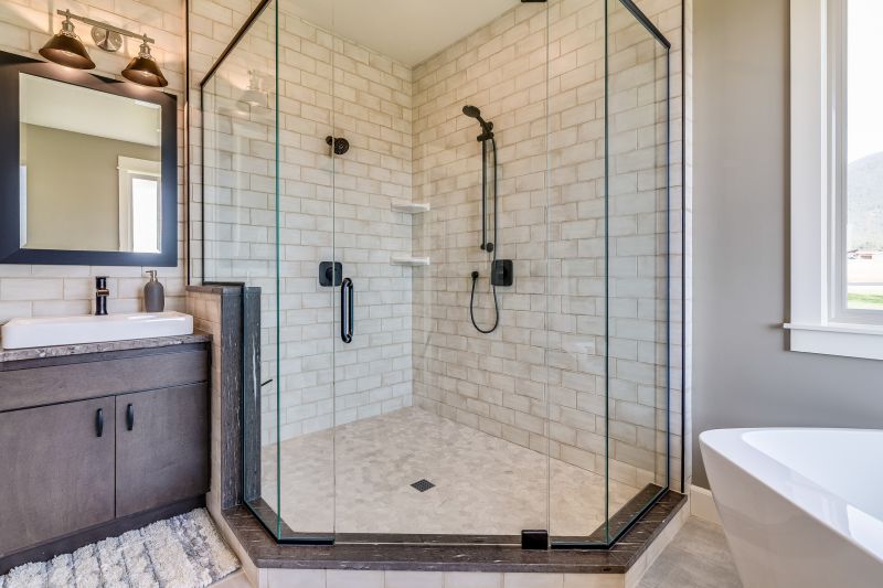 Close-up of a Custom Shower Design